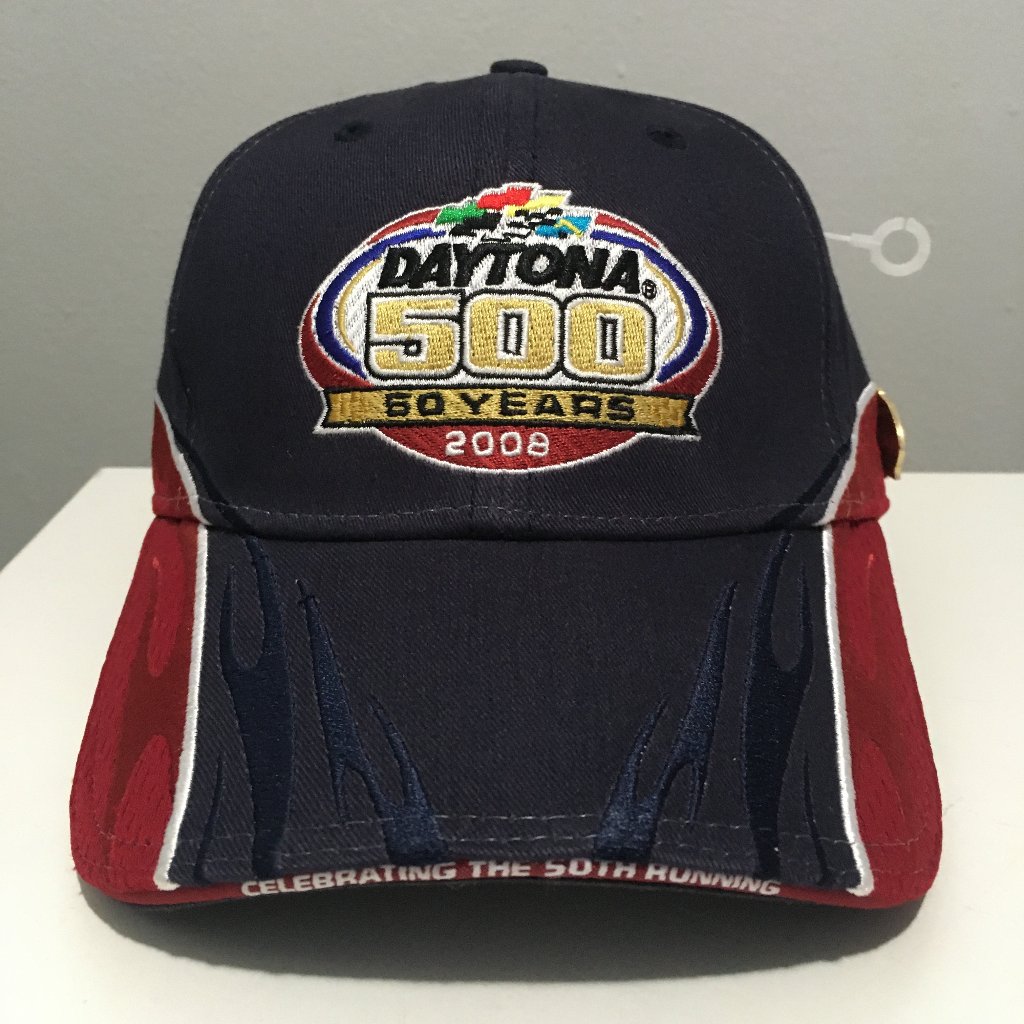 New 2008 Daytona 500 Nascar 50Year Anniversary Hat With Official Pin Authentic New 2008 Daytona 500 Nascar 50Year Anniversary Hat With Official Pin Authentic